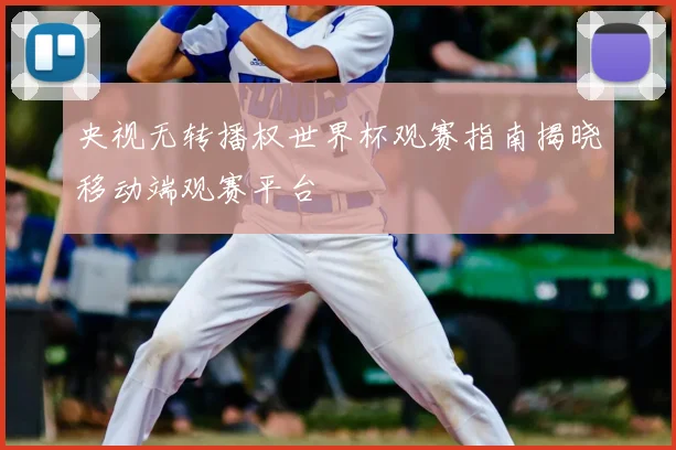 央视无转播权世界杯观赛指南揭晓移动端观赛平台